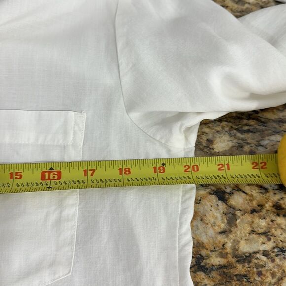 Cloth & Stone White High Low Hem Button Down Shirt Size S - Picture 10 of 12